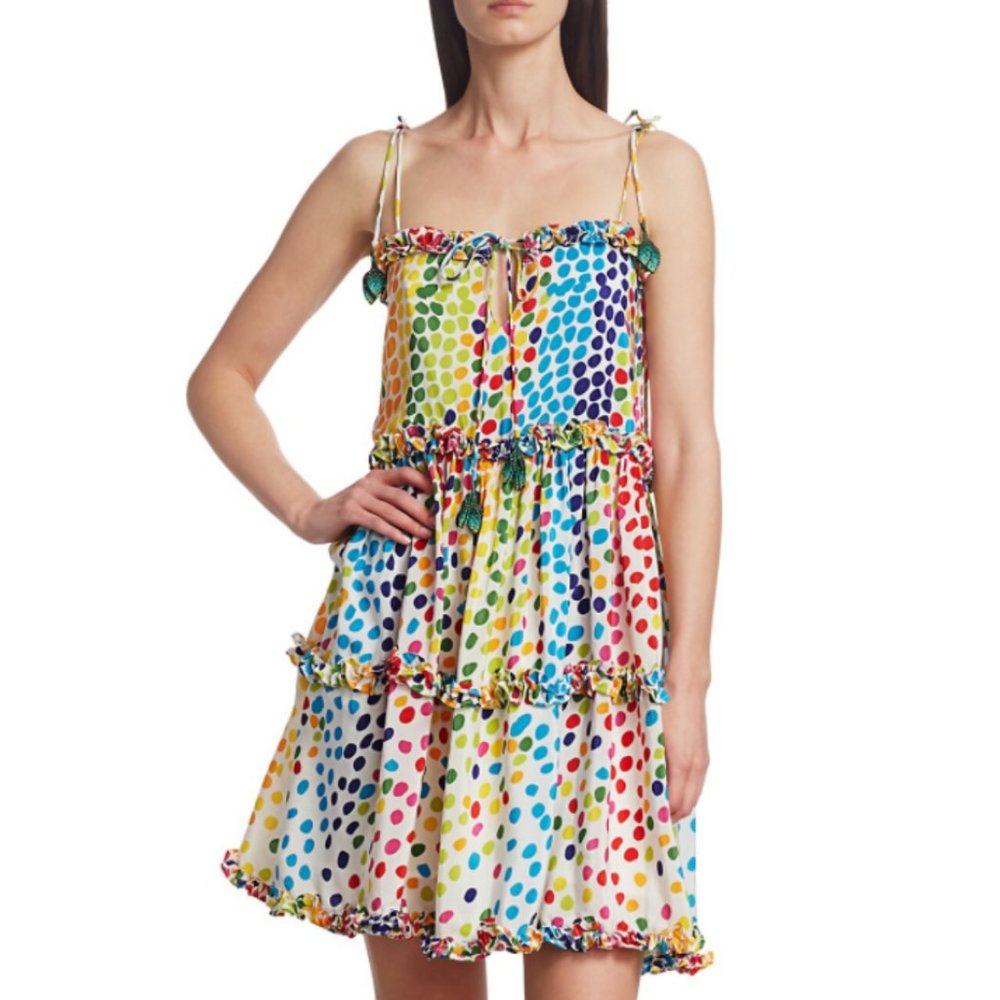 All Things Mochi Women's Blessica Dot Mini Dress - L